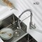 Kibi Aurora Single Handle Pull Down Kitchen Sink Faucet with Soap Dispenser C-KKF2003BN-KSD100BN - alternate 2